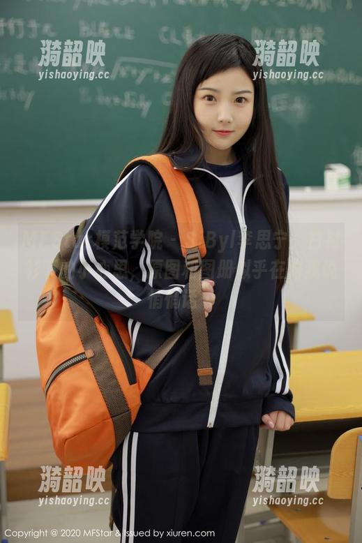 MFStar模范学院 - SiByl李思宁：白衬衫下的小心思，原图和图册似乎在对我说悄悄话…
